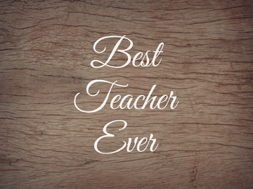 Best Teacher Ever Decal - Teacher/Educator/Graduation/Teacher Appreciation/Graduate Vinyl Decals for Home, Gifts, Businesses and More!